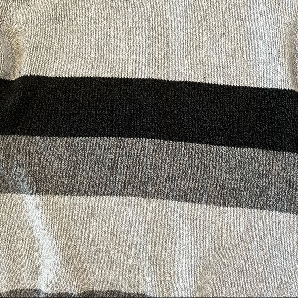 Chaps Black Grey Sweater B8/39 - Picture 4 of 9